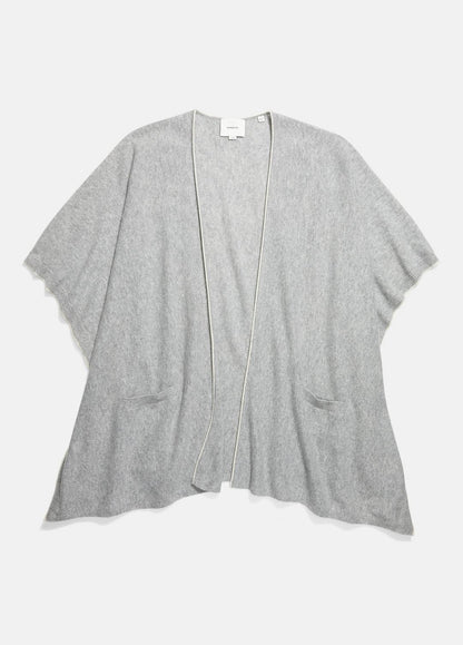 VINCE Discount - Tipped Jersey-Knit Cashmere Cape in Sweaters