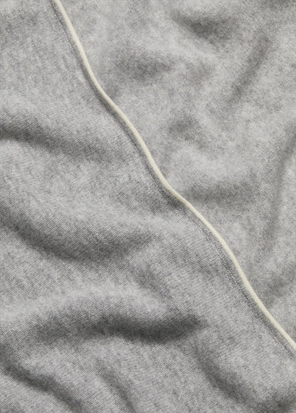 VINCE Discount - Tipped Jersey-Knit Cashmere Cape in Sweaters