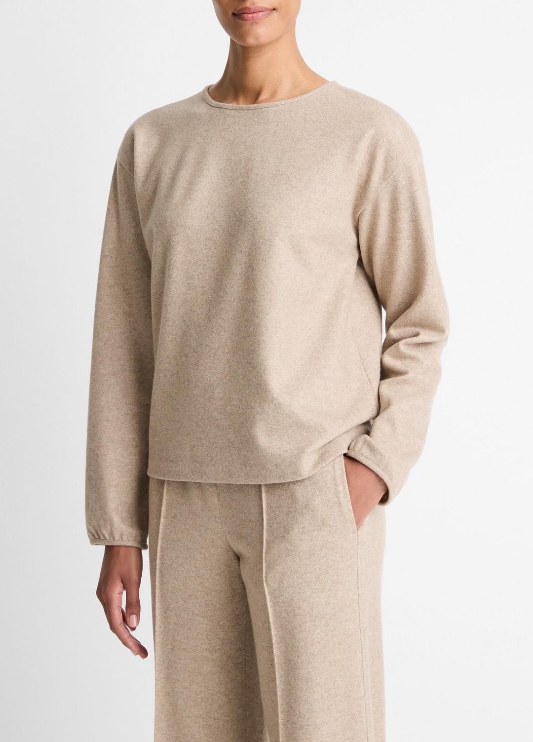 VINCE Trending - Italian Wool-Blend Lounge Pullover in Sweatshirts & Hoodies