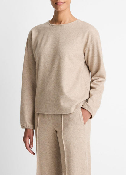VINCE Trending - Italian Wool-Blend Lounge Pullover in Sweatshirts & Hoodies