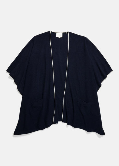 VINCE Hot Sale - Tipped Jersey-Knit Cashmere Cape in Sweaters
