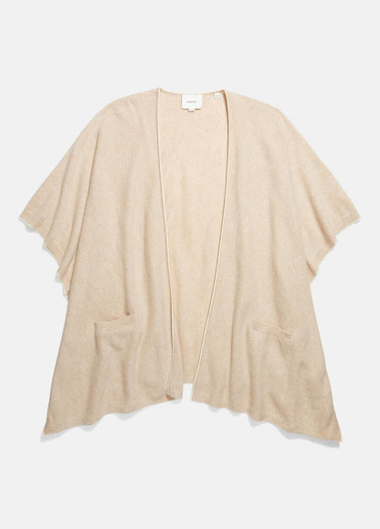 VINCE Premium - Tipped Jersey-Knit Cashmere Cape in Sweaters