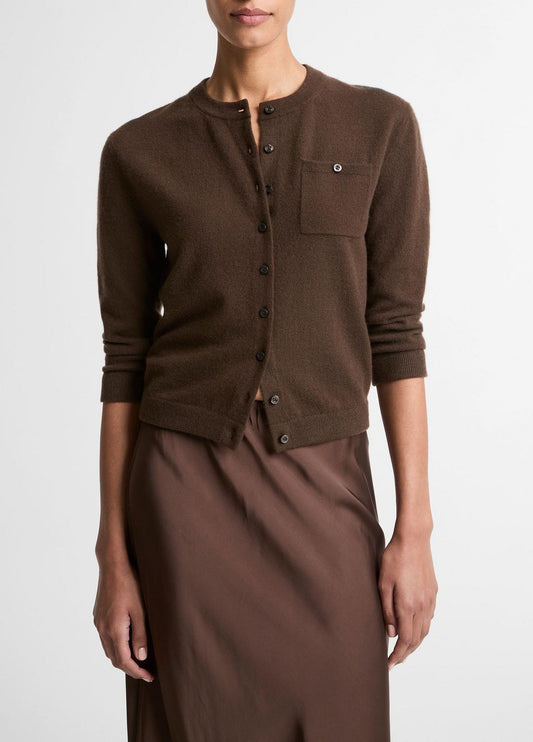VINCE Quality - Wool & Cashmere-Blend Pocket Cardigan in Cardigans