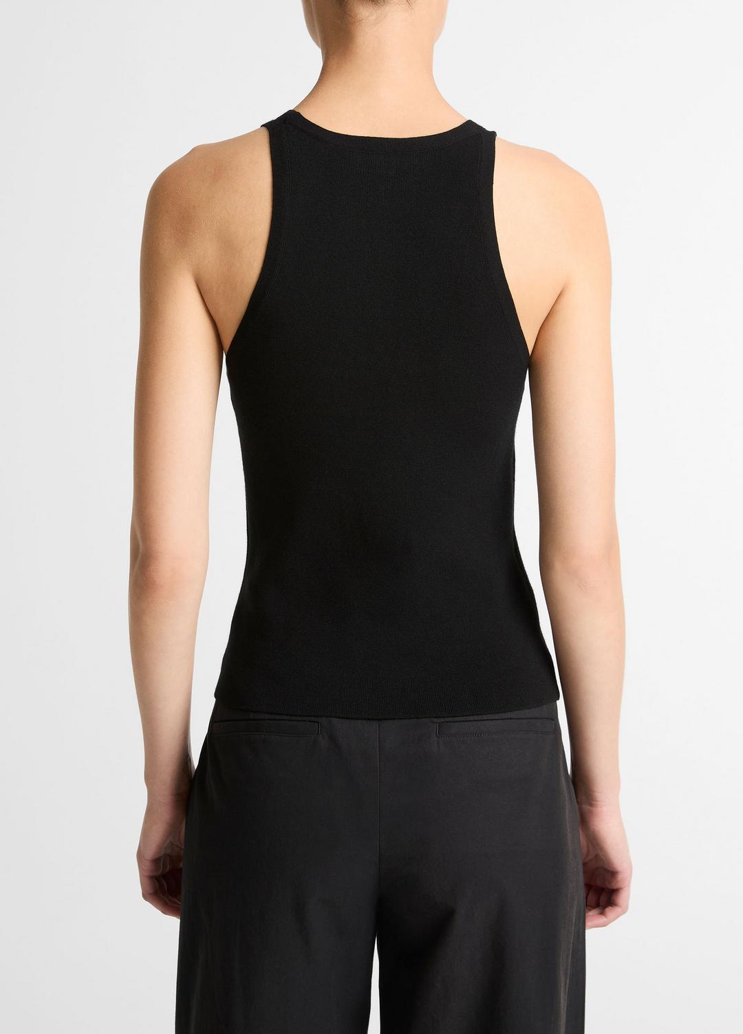 VINCE Special Offer - Milano-Stitch Scoop-Neck Sweater Tank in Tank Tops