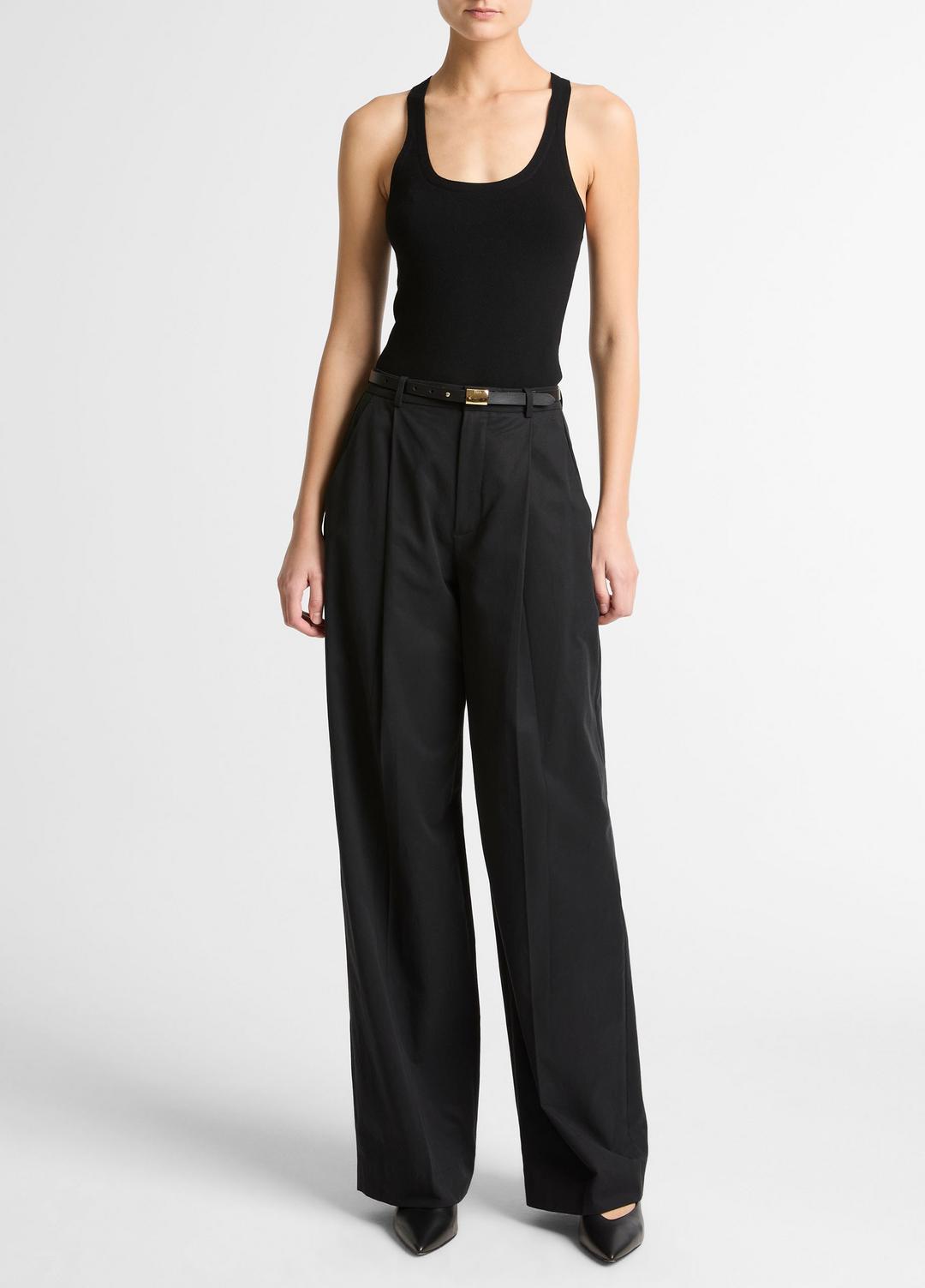 VINCE Special Offer - Milano-Stitch Scoop-Neck Sweater Tank in Tank Tops