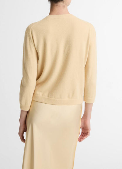 VINCE Signature - Wool & Cashmere-Blend Pocket Cardigan in Cardigans