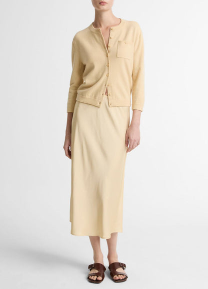 VINCE Signature - Wool & Cashmere-Blend Pocket Cardigan in Cardigans