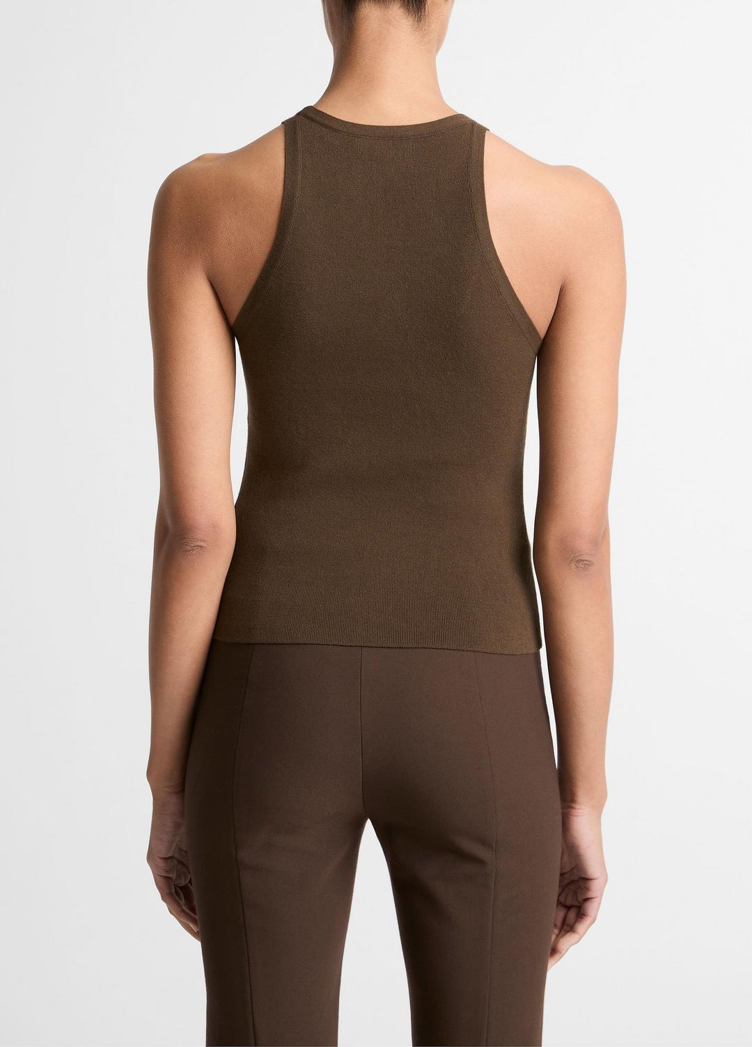 VINCE Best Seller - Milano-Stitch Scoop-Neck Sweater Tank in Tank Tops