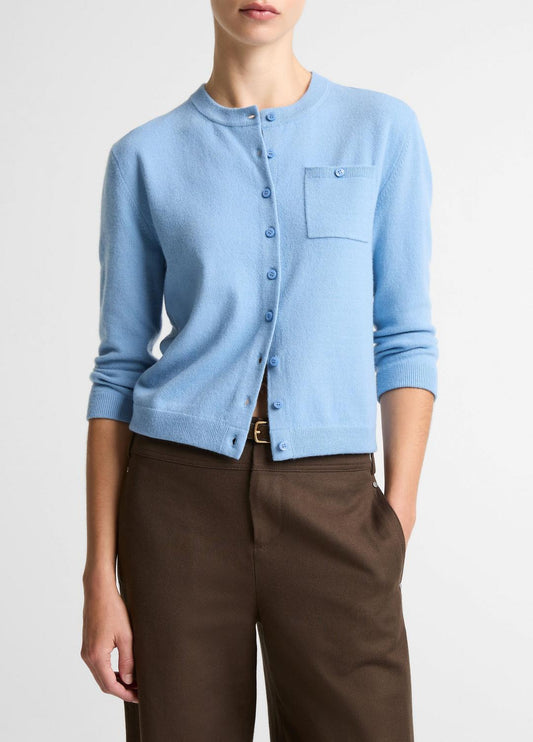 VINCE Quality - Wool & Cashmere-Blend Pocket Cardigan in Cardigans