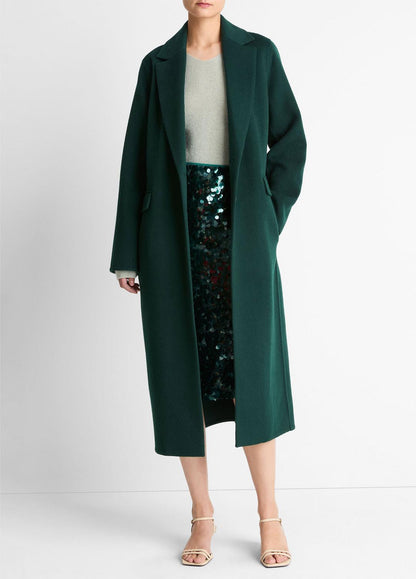 VINCE Everyday - Wool-Blend Single-Breasted Coat in Coats