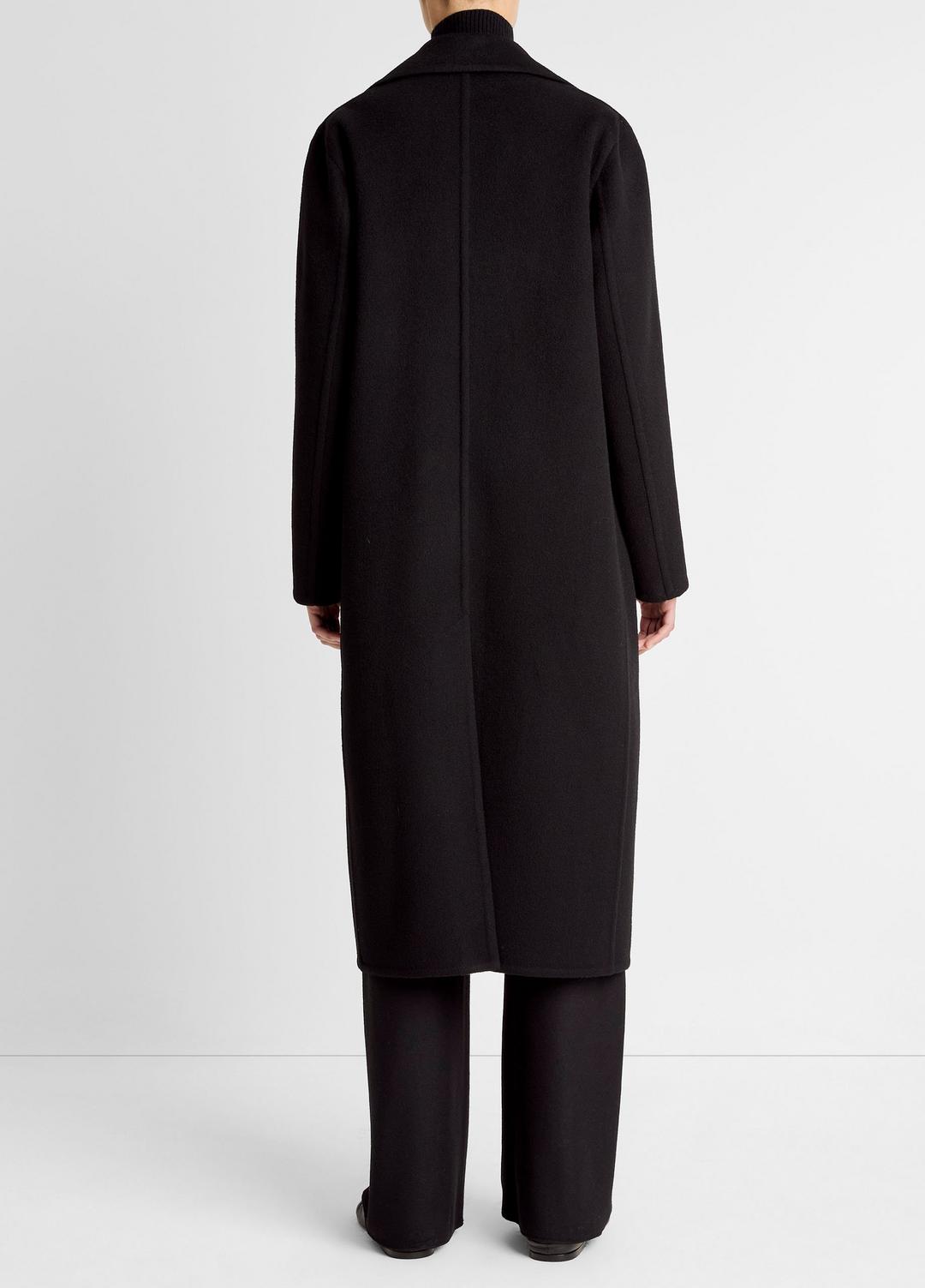 VINCE Featured - Wool-Blend Double-Breasted Long Coat in Coats