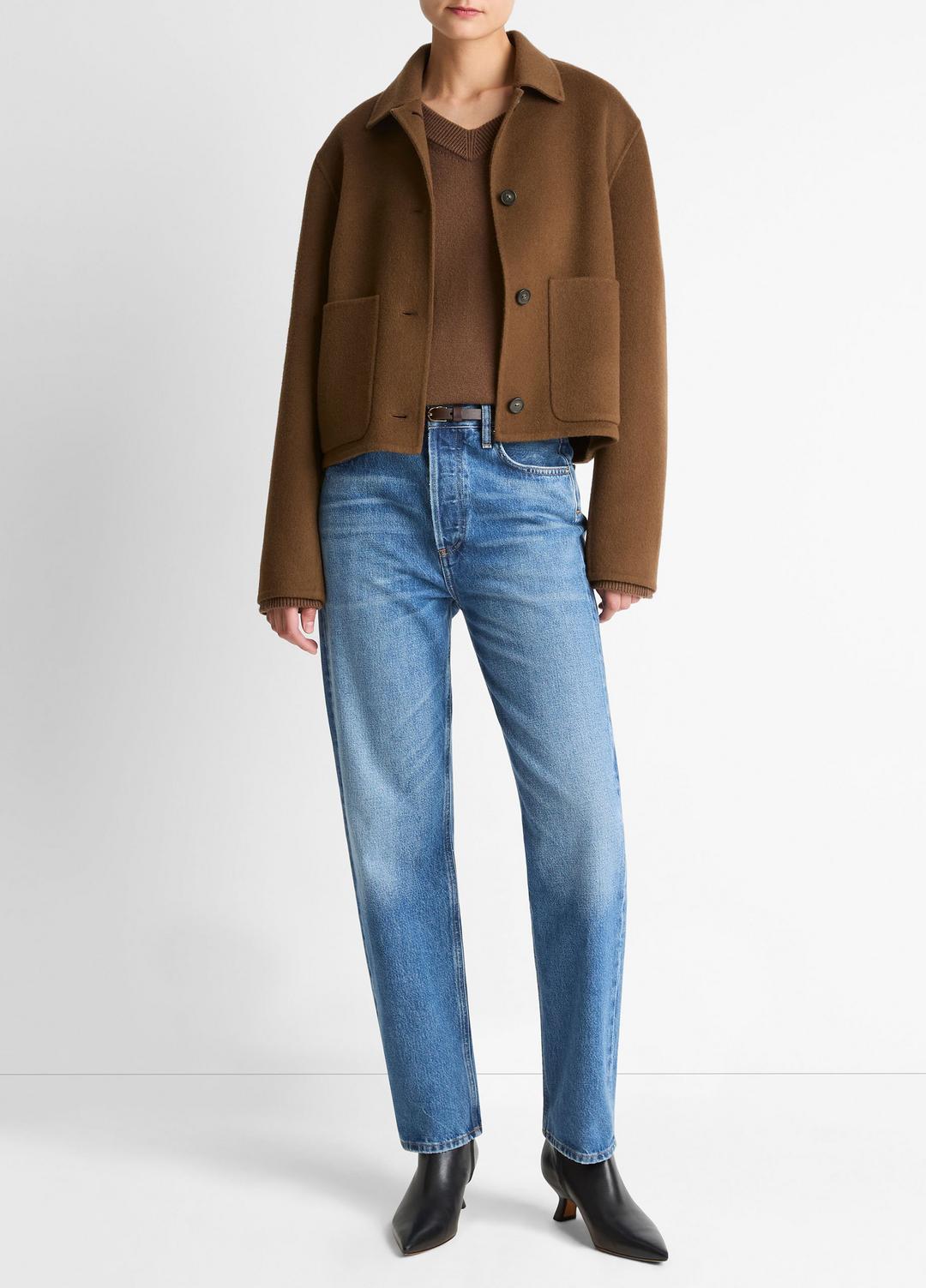 VINCE Smart Buy - Wool & Cashmere-Blend Short Jacket in Jackets