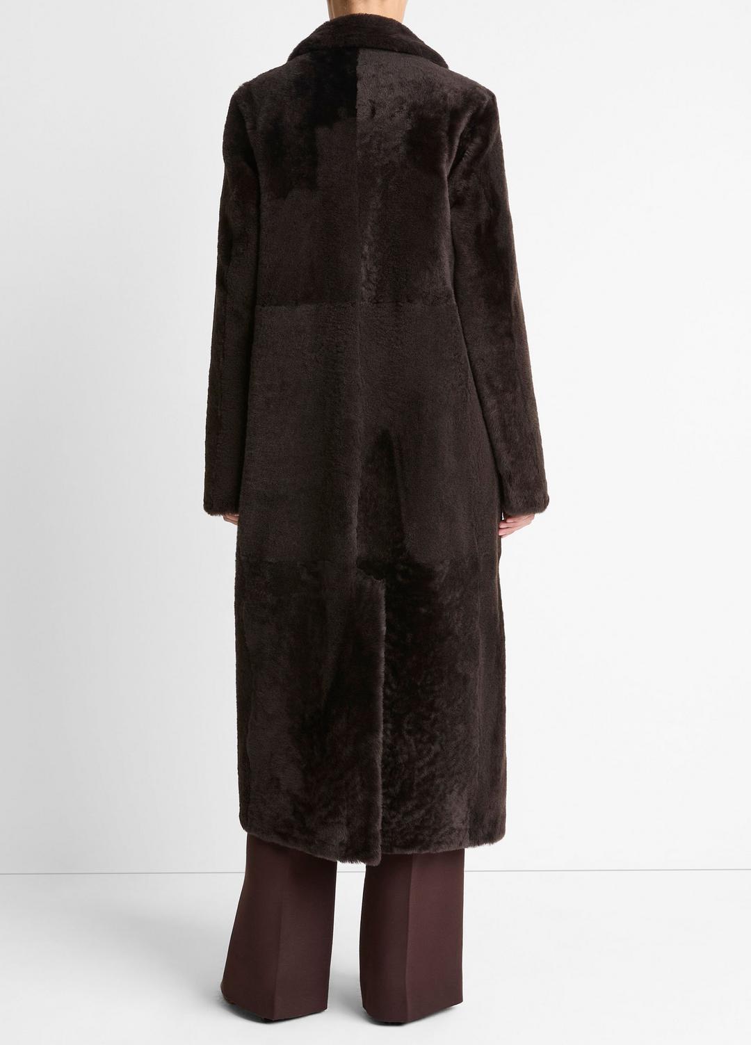 VINCE Customer Favorite - Shearling Long Coat in Coats