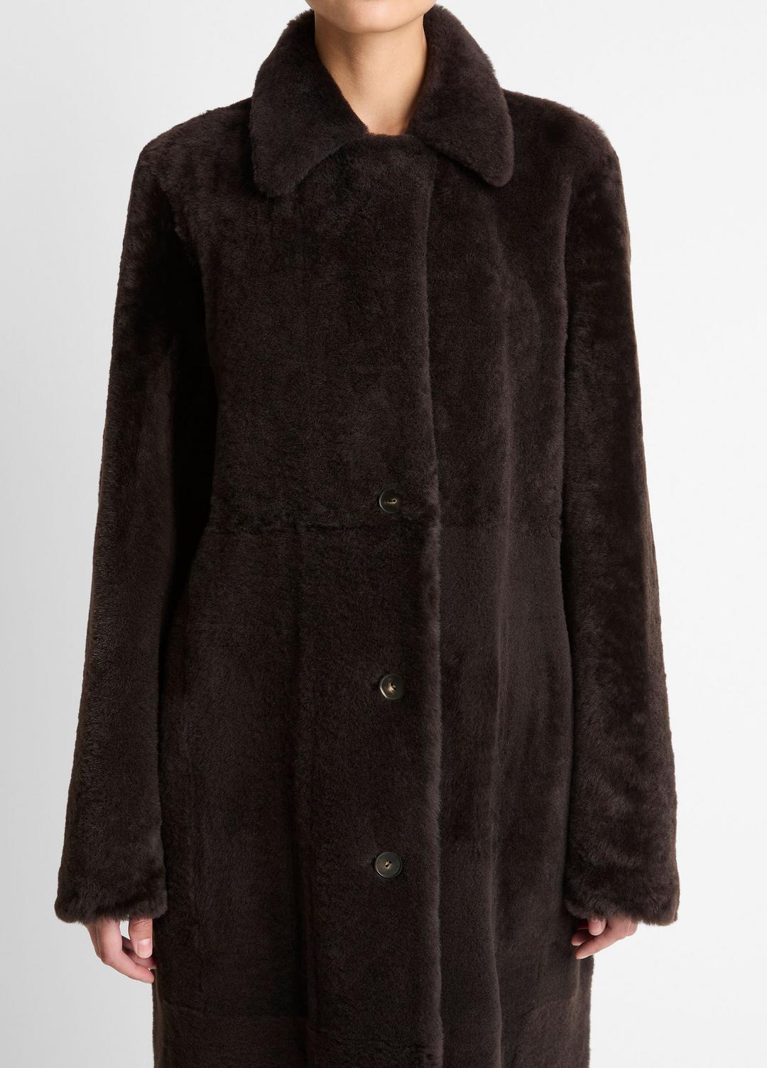 VINCE Customer Favorite - Shearling Long Coat in Coats
