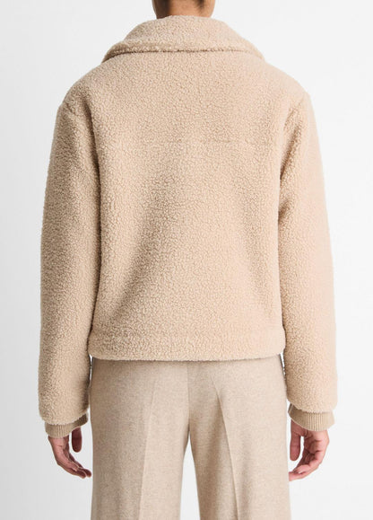 VINCE Deals - Collared Sherpa Jacket in Jackets