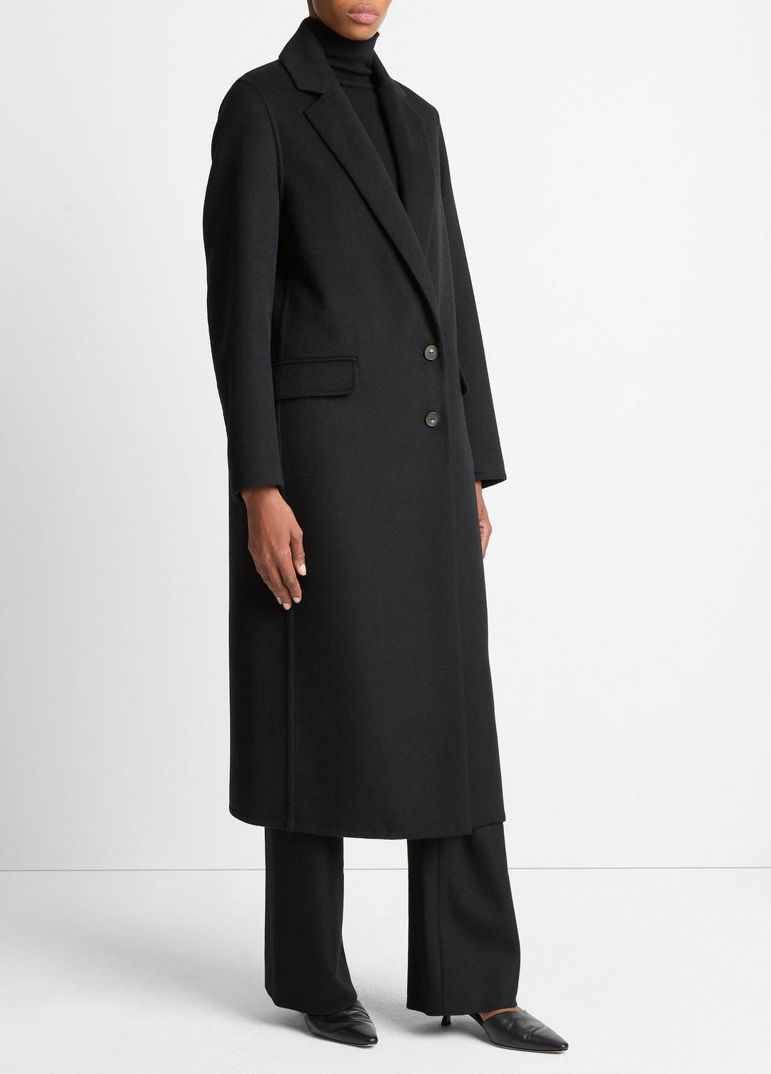 VINCE Everyday - Wool-Blend Single-Breasted Coat in Coats