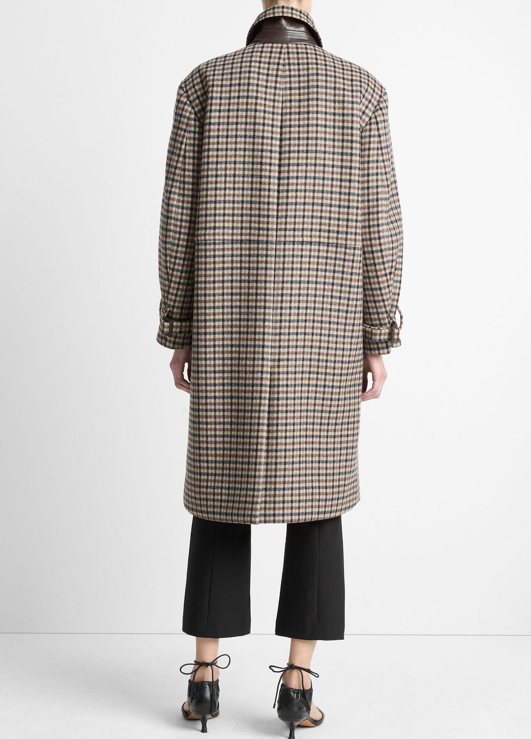 VINCE Recommended - Plaid Car Coat in Coats