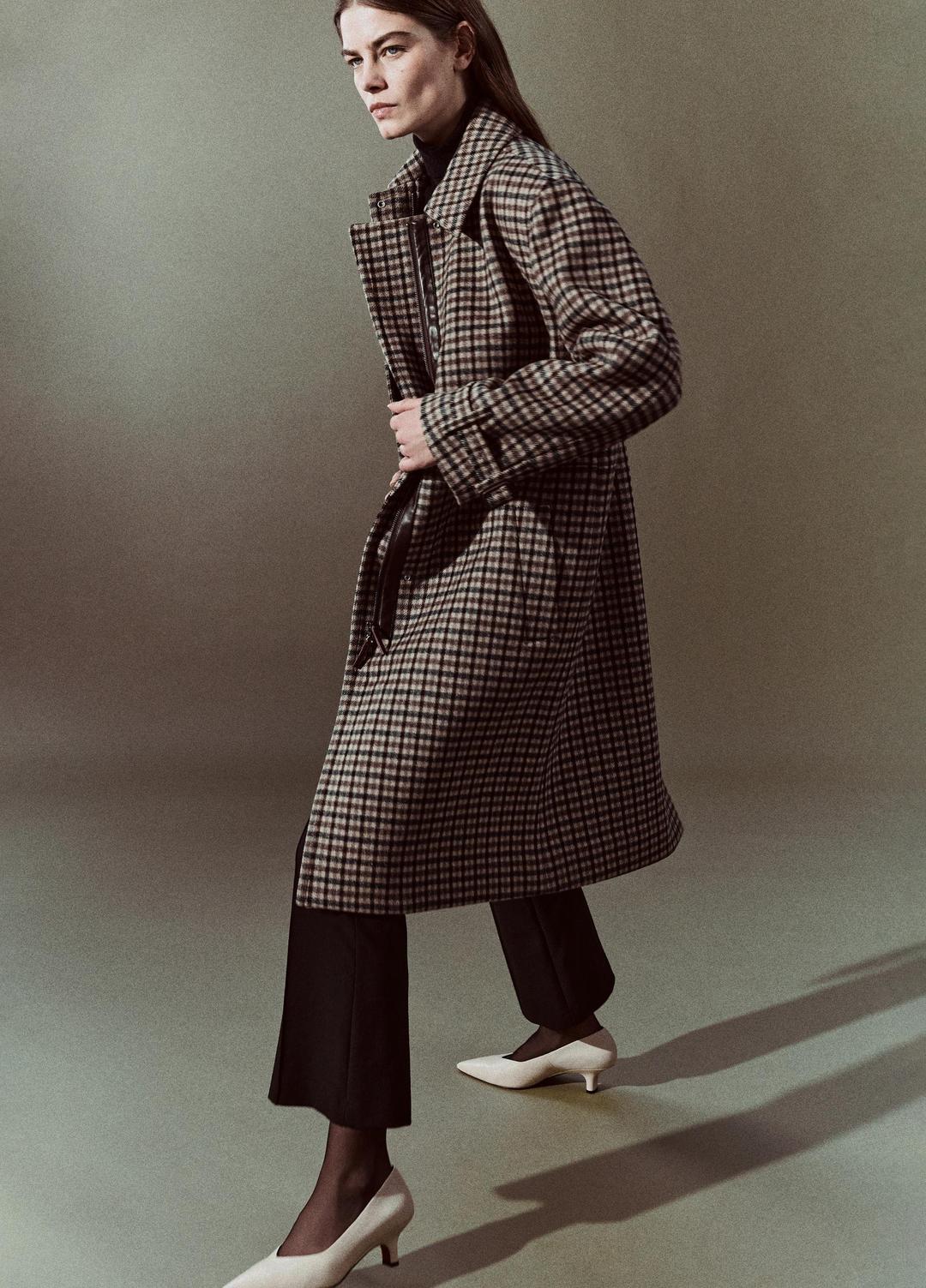 VINCE Recommended - Plaid Car Coat in Coats