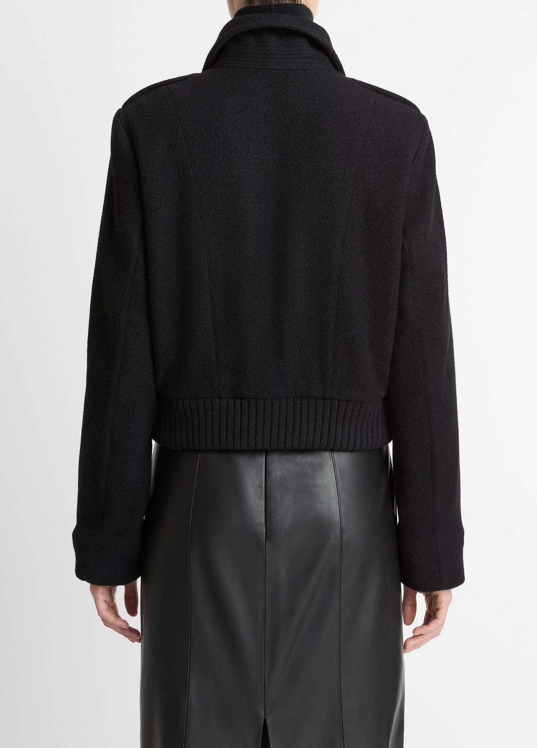 VINCE Sale - Italian Wool-Blend Cropped Jacket in Jackets