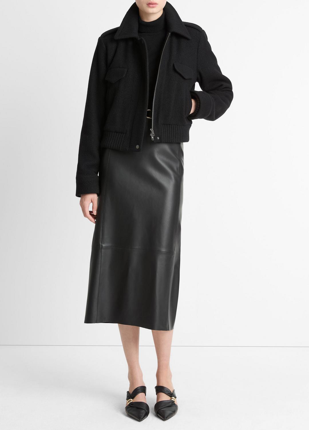 VINCE Sale - Italian Wool-Blend Cropped Jacket in Jackets