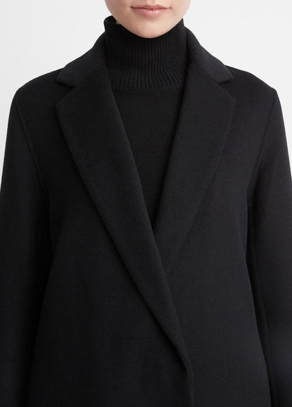 VINCE Hot Sale - Classic Wool-Blend Straight Coat in Coats