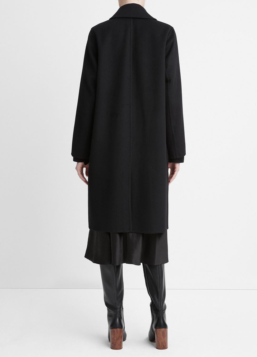 VINCE Hot Sale - Classic Wool-Blend Straight Coat in Coats