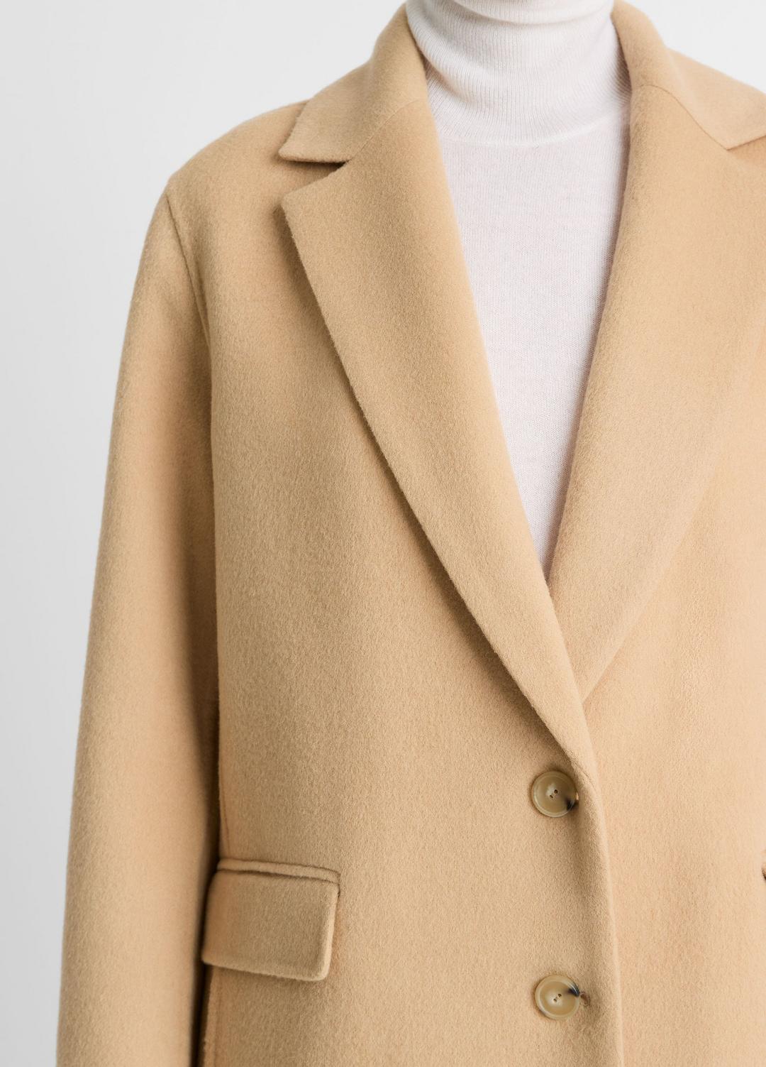 VINCE New - Wool-Blend Single-Breasted Coat in Coats