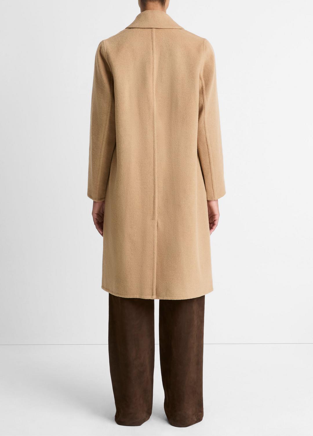 VINCE Everyday - Classic Wool-Blend Straight Coat in Coats