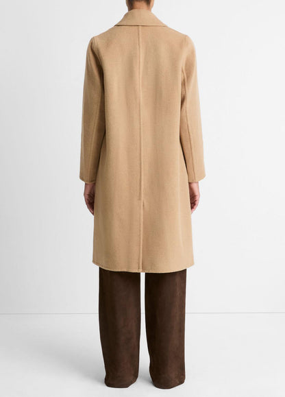 VINCE Everyday - Classic Wool-Blend Straight Coat in Coats