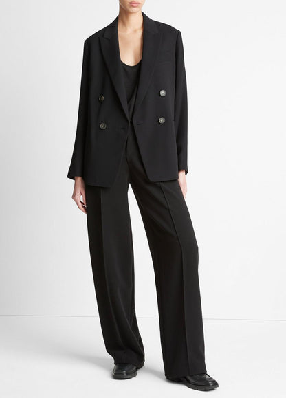 VINCE Great Value - Crepe Double-Breasted Blazer in Blazers