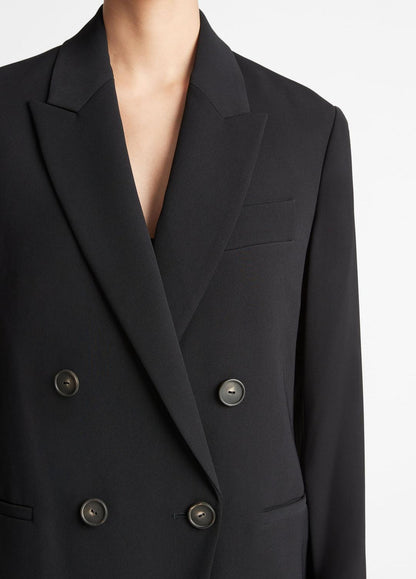 VINCE Great Value - Crepe Double-Breasted Blazer in Blazers