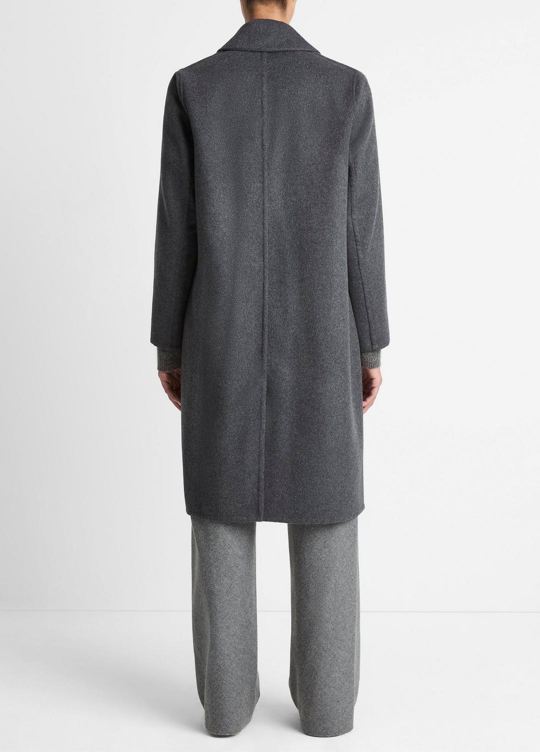 VINCE Signature - Classic Wool-Blend Straight Coat in Coats