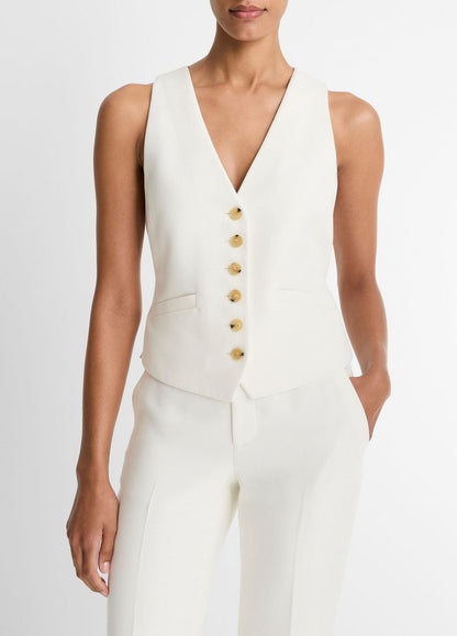 VINCE Trending - Sculptural Fitted Vest in Vests