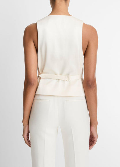 VINCE Trending - Sculptural Fitted Vest in Vests