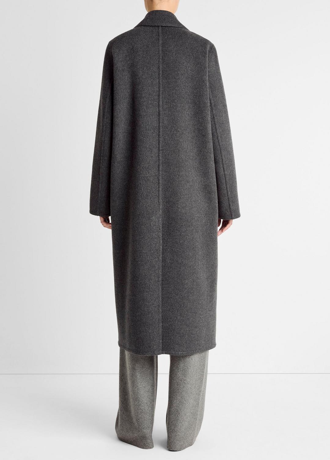 VINCE Essential - Wool-Blend Single-Breasted Coat in Coats