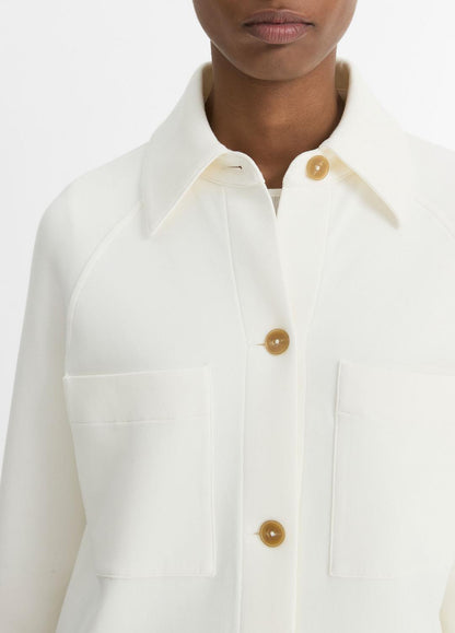VINCE Classic - Cotton-Blend Shirt Jacket in Jackets