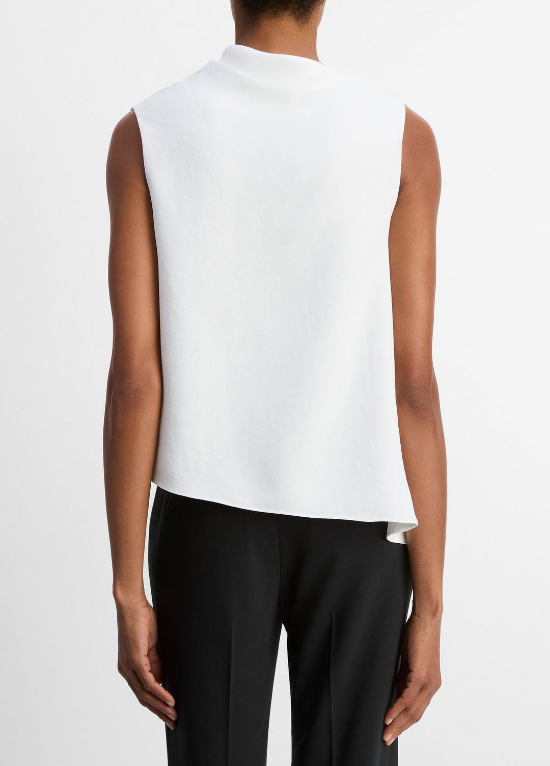 VINCE Sale - Asymmetrical Draped A-Line Top in Tank Tops