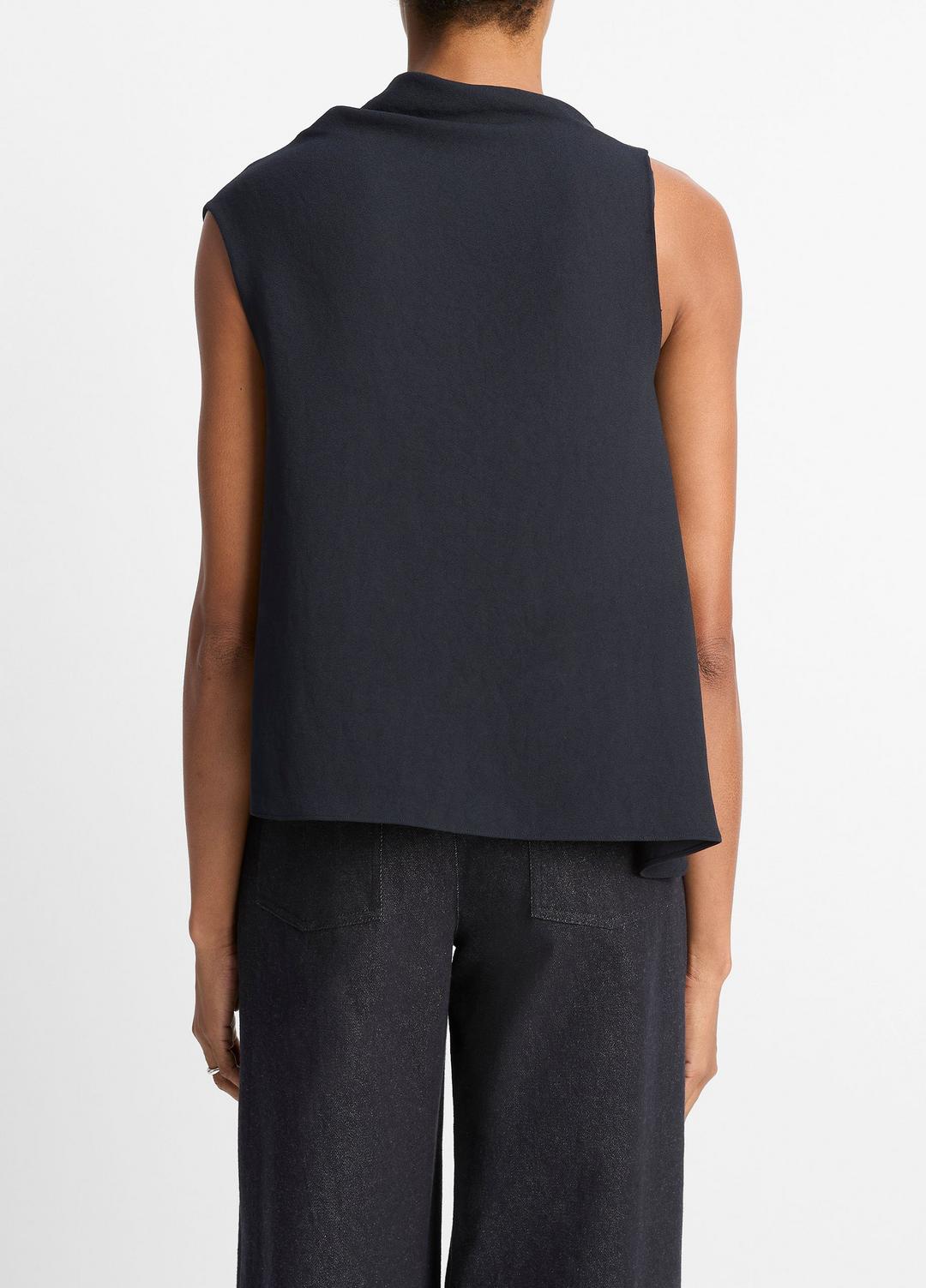 VINCE Sale - Asymmetrical Draped A-Line Top in Tank Tops