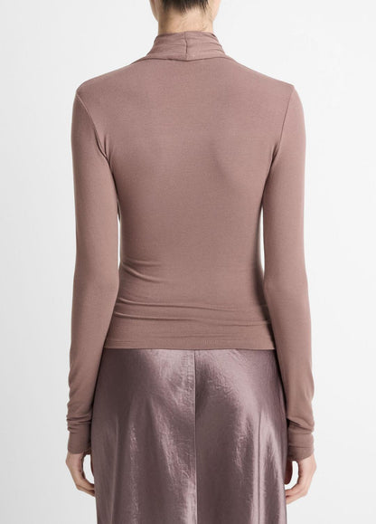 VINCE Best Price - Fixed Wrap Long-Sleeve Top in Long Sleeve