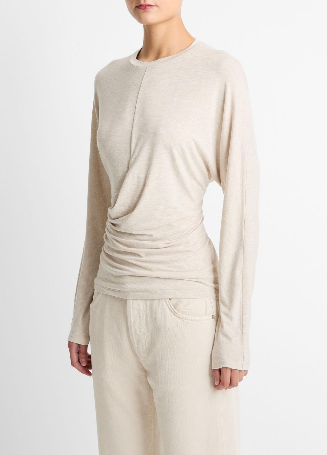 VINCE Discount - Fixed-Drape Long-Sleeve T-Shirt in Long Sleeve