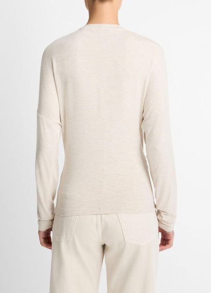 VINCE Discount - Fixed-Drape Long-Sleeve T-Shirt in Long Sleeve