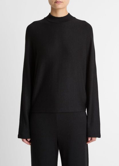 VINCE Quality - Cozy Dolman-Sleeve Mock-Neck Top in Long Sleeve