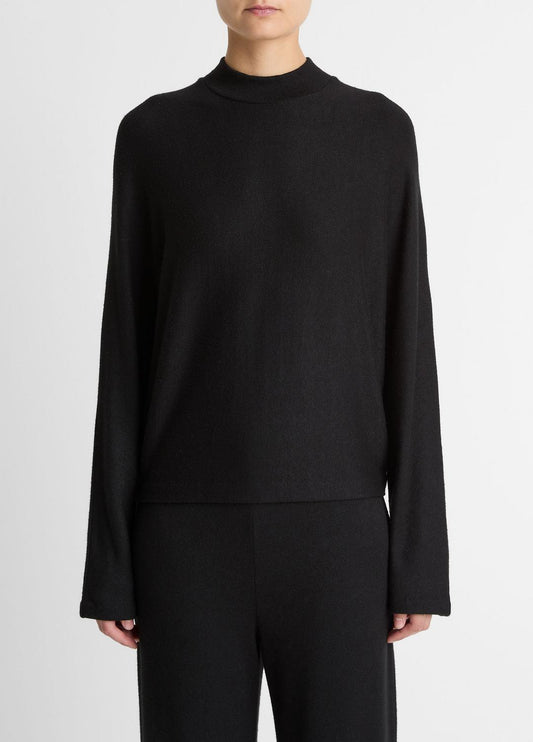 VINCE Quality - Cozy Dolman-Sleeve Mock-Neck Top in Long Sleeve