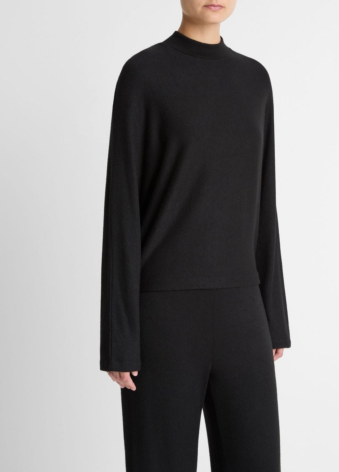 VINCE Quality - Cozy Dolman-Sleeve Mock-Neck Top in Long Sleeve