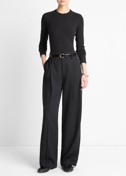 VINCE Customer Favorite - Essential Pima Cotton-Blend Long-Sleeve T-Shirt in Long Sleeve