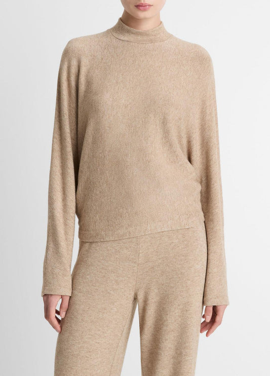 VINCE Value - Cozy Dolman-Sleeve Mock-Neck Top in Long Sleeve