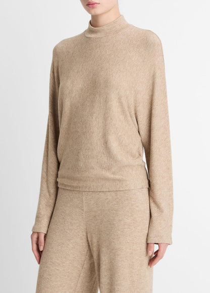 VINCE Value - Cozy Dolman-Sleeve Mock-Neck Top in Long Sleeve