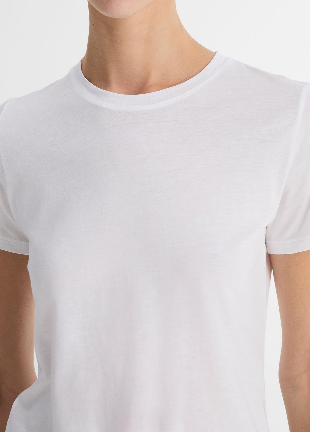 VINCE Sale - Essential Pima Cotton Crew Neck T-Shirt in Short Sleeve