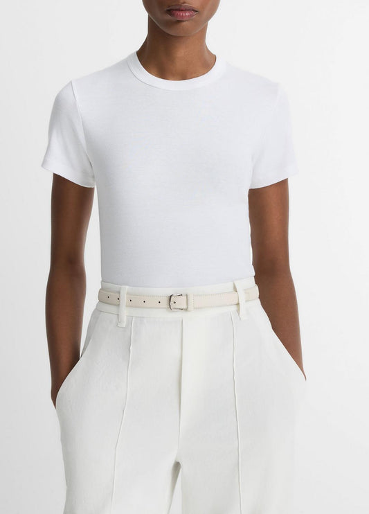VINCE Great Value - Pima Cotton-Blend '90s Shrunken T-Shirt in Short Sleeve