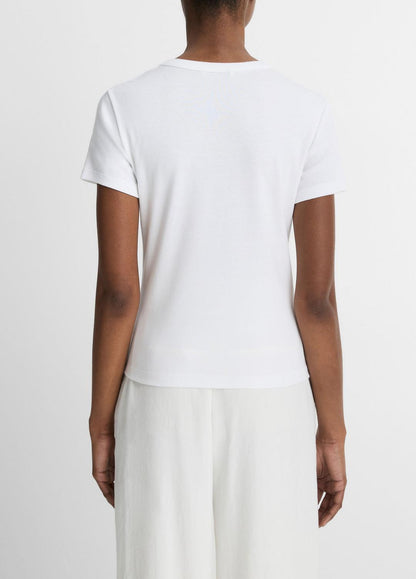 VINCE Great Value - Pima Cotton-Blend '90s Shrunken T-Shirt in Short Sleeve